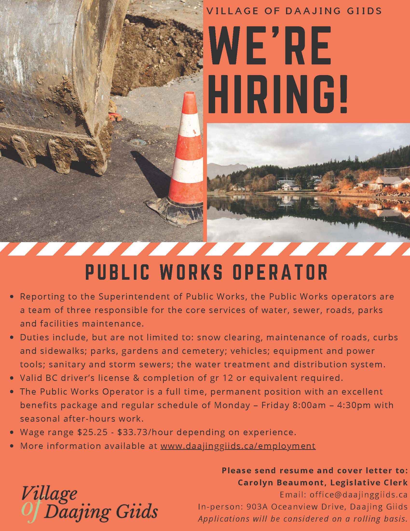 Job Posting - PW Operator