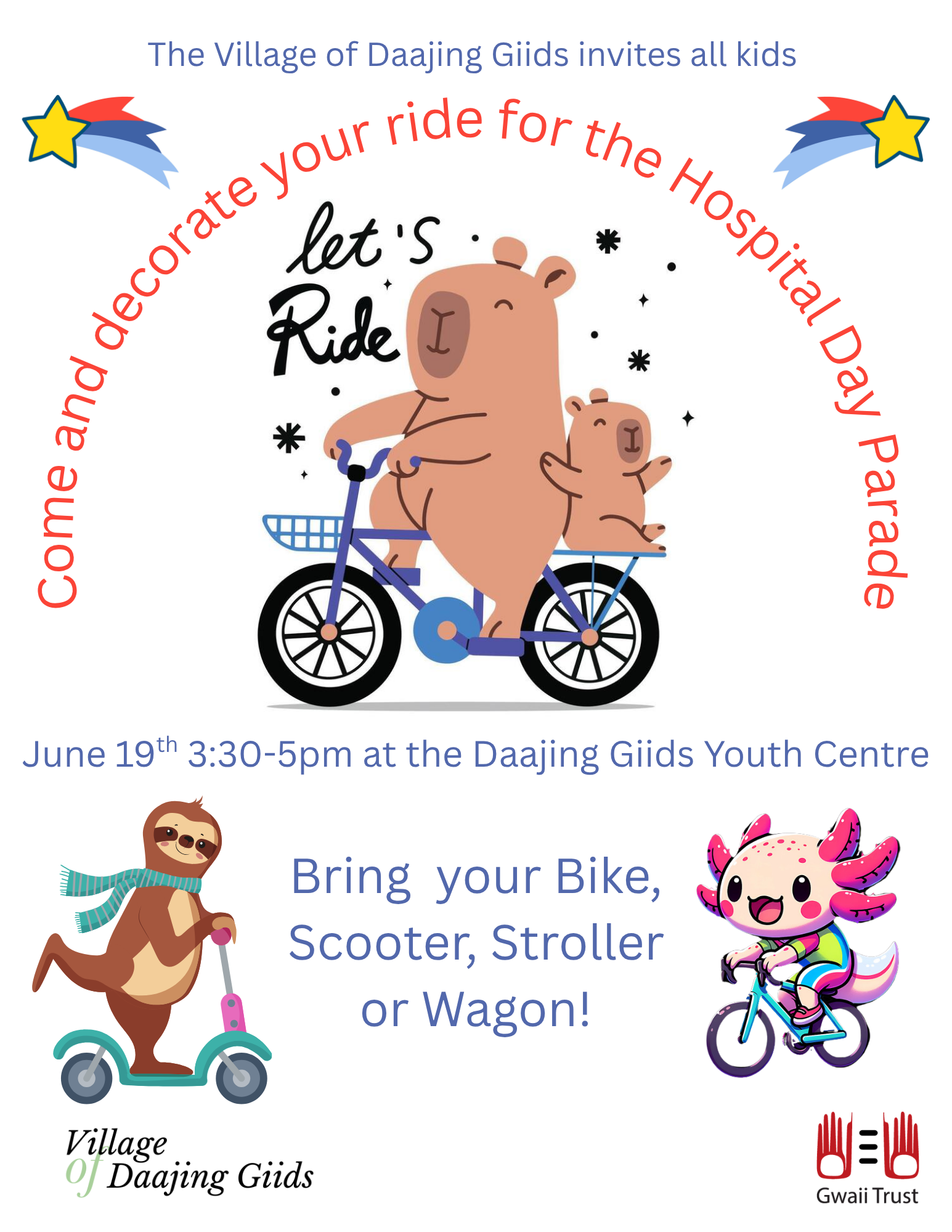 Come and decorate your ride for the Hospital Day Parade